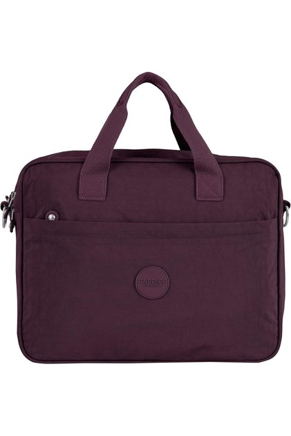 Laptop Bag, 15.6" Padded Sleeve, Water-Resistant Nylon, Organizer Pockets BSD-KP026 (BURGUNDY)
