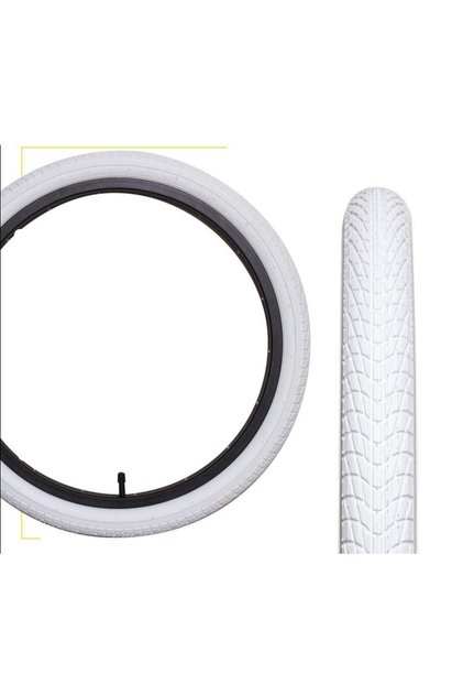 RAPTOR Beyaz Dış Lastik 20X1.95 (Desen-P1023) 20 Jant Beyaz Çocuk Bisikleti Dış Lastiği Düz Lastik