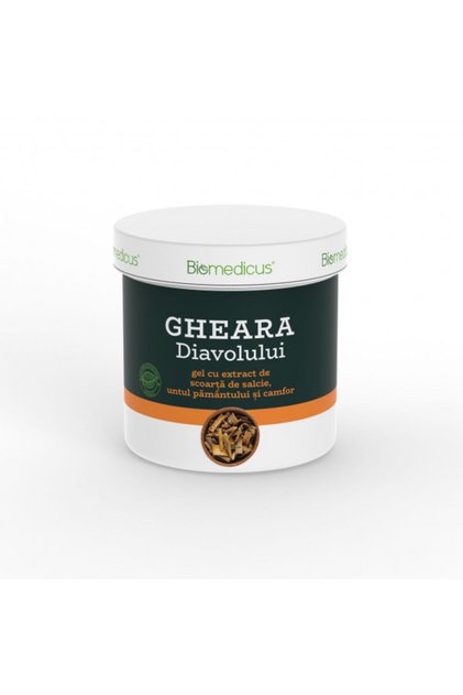 Gheara diavolului cu extract de scoarță de salcie, unt de pământ și camfor 250 ml