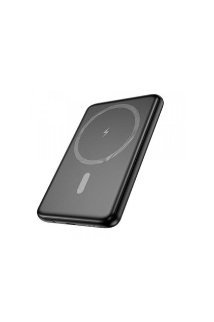 Baterie Externa Wireless J140A 5000mAh 20W PD + QI 1 x USB-C Neagra