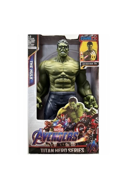 Figurină Avengers cu efecte sonore și luminoase, 30 cm, Hulk