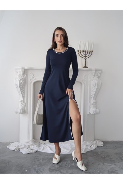 Women's Helen Biye Detailed Maxi Length Slit Dress