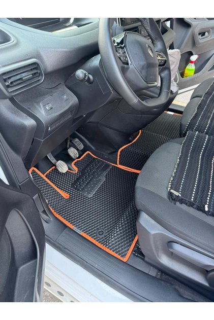 Partner Rifter Berlingo Combo Proace PSA Panelvan Ön Paspas Set 2019-2025 (EVA, Topukluklu & Logolu)