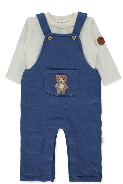Jakarli Quilted Salopet 2-Piece Set (Bearish) Indigo