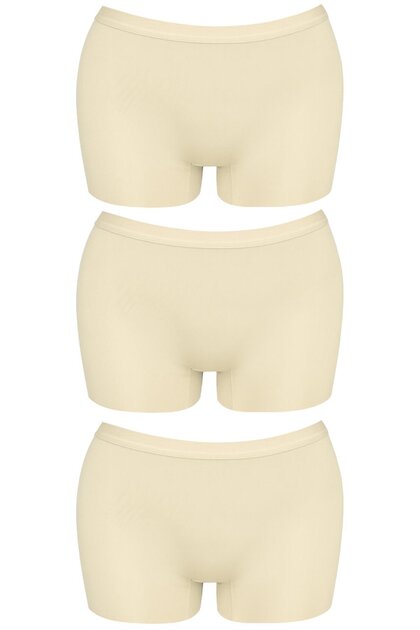 Basic Laser Cut Seamless Women's Boxer Panties Skin 3-Pack
