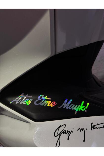 Don'T Shoot, Mayk! Hologram Sticker for Motorcycle and Car 20cm (1 Piece) for Motorcycle-Helmet-Car