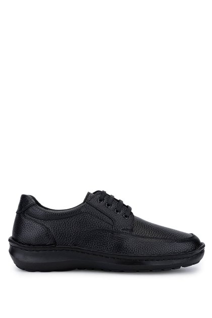 Men's Genuine Leather Black Casual Shoes