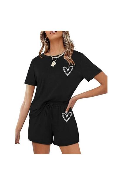 Women's summer shorts bottom-top summer set