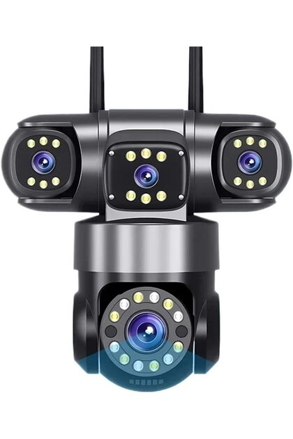 HD Wifi Security Camera Outdoor| Four-Lens, AI Tracking, Full-Color & Infrared Night Vision