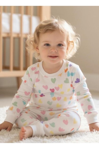 Colorful Hearts Badili Double Set
