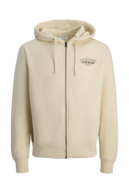 Jack & Jones Jjmakoto Kırık Beyaz Erkek Sweatshirt 12278607