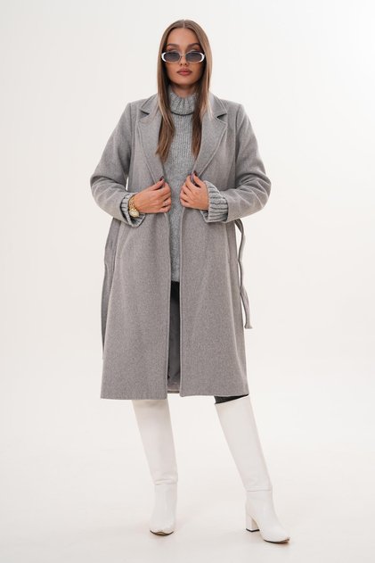 Women's Belted Lined Cashmere Coat 255397 - 265287