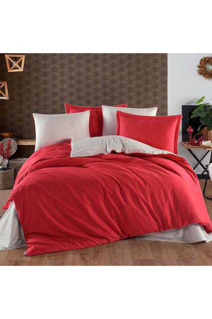 Diamond Coral Stone - Double Satin Duvet Cover Set