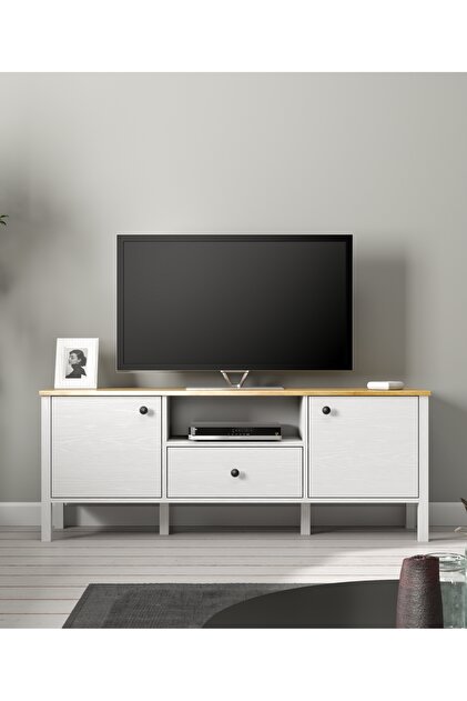 Sakura Ahşap Hunerika Malva 2 Kapaklı1 Çekmeceli tv ünitesi-Wood
