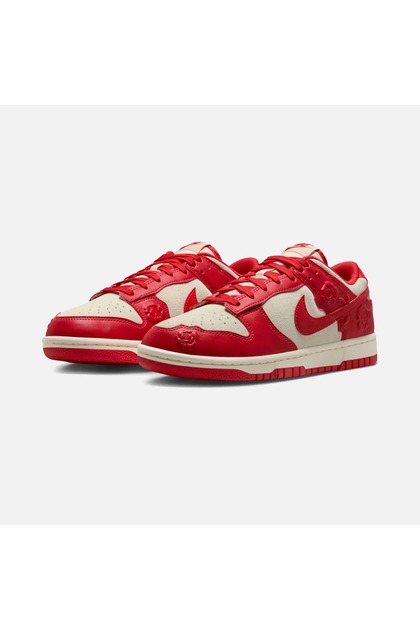 Nike Dunk Low kırmızı ''Embossed Rose Details'' Kadın deri Spor