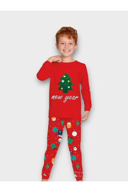 Seasonal Unisex Children's Christmas Pajamas Set