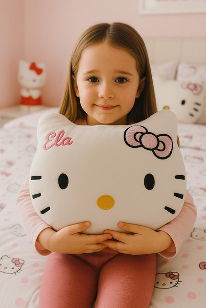 Kişiye Özel Hello Kitty Peluş Yastık