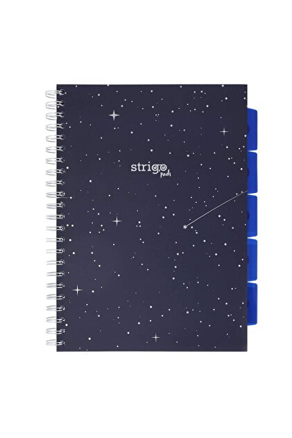 Caiet spirala si separatoare Project Book SKY A4, matematica, 200 pg, coperti carton PADS005