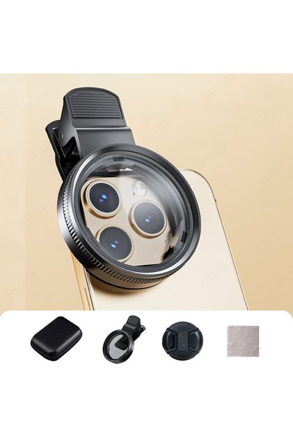 Black 52mm CPL Mobile Phone Lens Filter Lens Clip Camera Accessories Circular Polarizer Filter for C