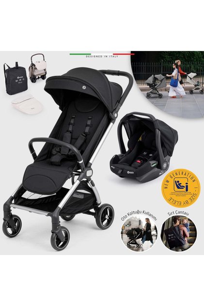 Pilota Premium Kabin Tipi Travel Sistem Bebek Arabası Siyah