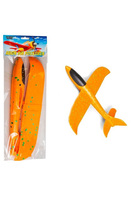 Avion din polistiren cu LED, 48x47 cm -