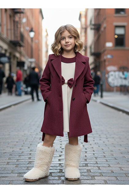 Kids Girls' Coat and Dress Set- Trendyol
