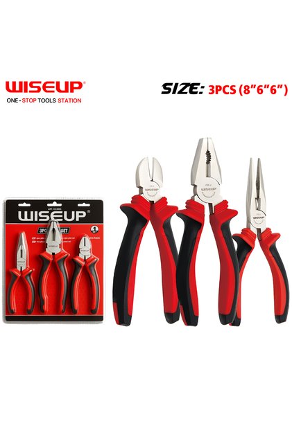3-piece pliers set, 6/6/8.