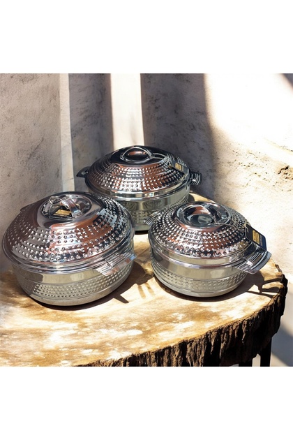 Indian stainless steel container set