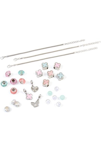 Clover DIY Bracelet Kit – 28-Piece Jewelry Set for Kids (Ages 8+)