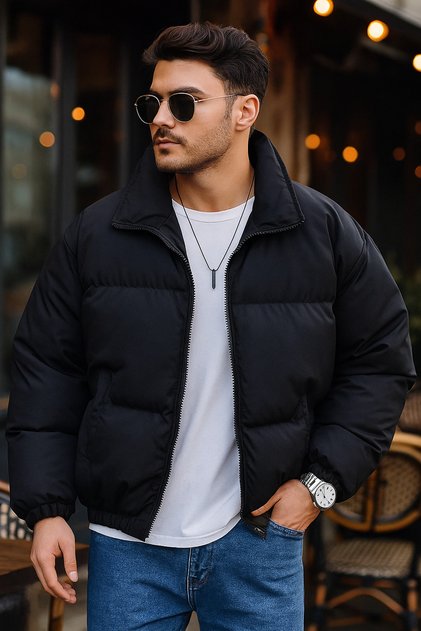 Unisex Black Coat Water & Windproof