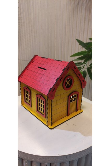 Wooden fanatic household piggy bank large