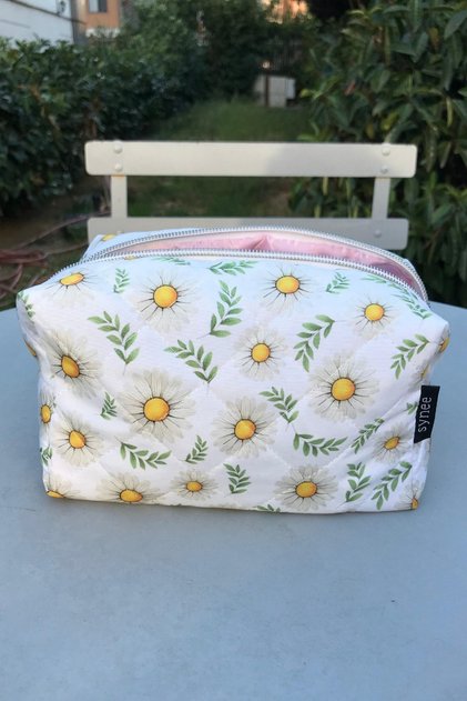 Papatya Quilted Makeup and Travel Bag