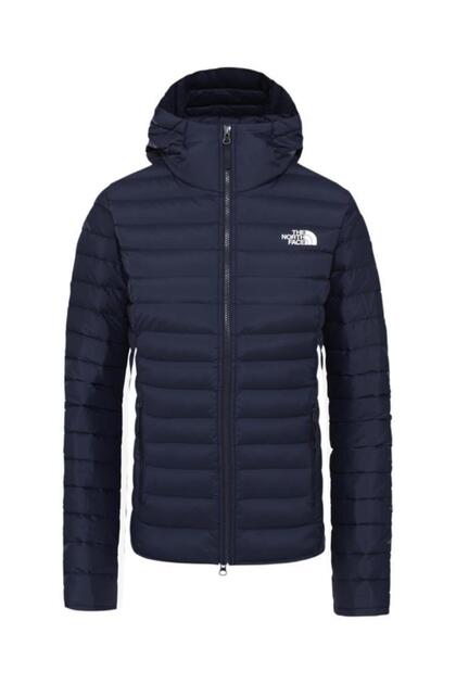 Stretch Down Hoodie Kapüşonlu Kadın Mont Lacivert
