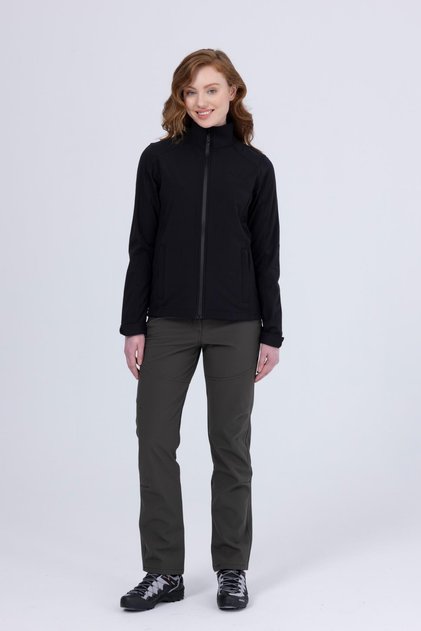 Bianca İnce Softshell Kadın Ceket Siyah
