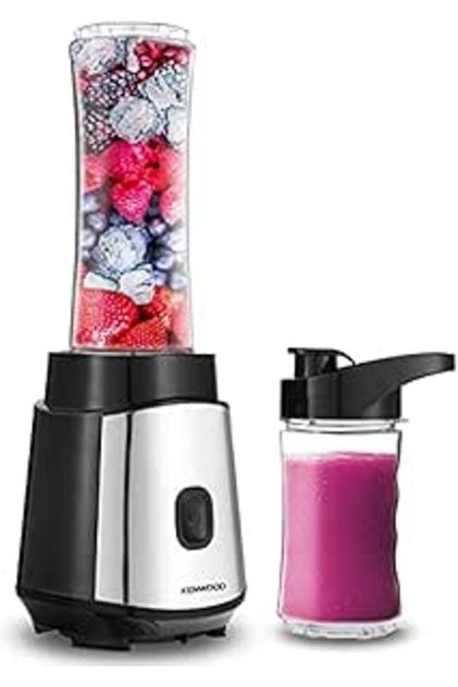 Personal Blender BLM05 350W Black/Silver – 570ml & 400ml Tritan Bottles, Ice Crush