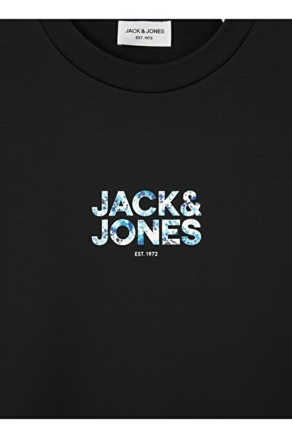Jack & Jones Minimal Gögüs Baskili Bisiklet Yaka Sweatshirt - New
