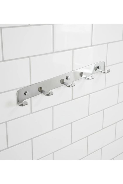 ASKILIK 5 Lİ YAPIŞKANLI VE VİDALI 1,2MM SS201 PASLANMAZ ÇELİK RENK KROM
