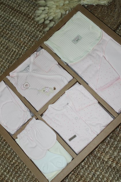 Barbosa Soft Color Little One 10-Piece Baby Girl Hospital Release Set (56-62 cm) Zu1585 New Season