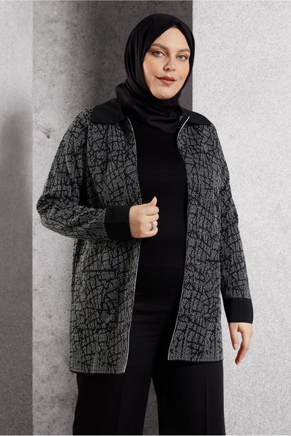BÜYÜK BEDEN TRİKO HIRKA 20611