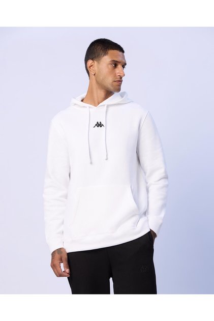 Palmir Erkek Beyaz Regular Hoodie