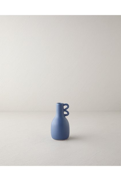 Grena Vazo 9x9x17 cm Mavi