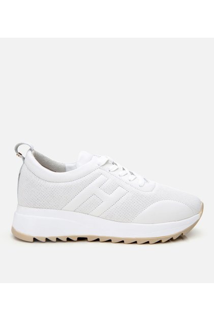 Genuine Leather White Women's Sports Shoes