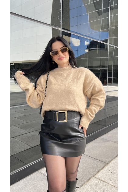 Bal Köpük Yumoş Sweater
