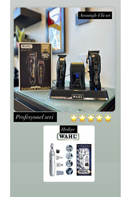 Wahl Magic Clip + Detailer Li Profesional Barber Combo Saç Kesme