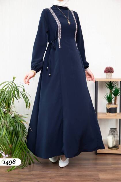 lavender long sleeve maxi dress Lavender Bloom Modest Pleated Dress Plum / US 18