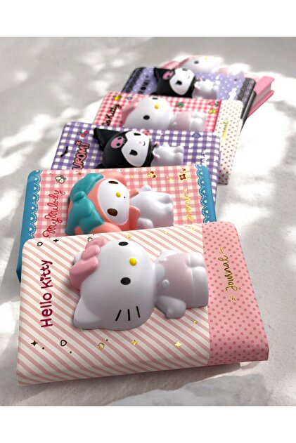 bakgelal 3D Squishy Lisanslı Hello Kitty, Kuromi, My Melody