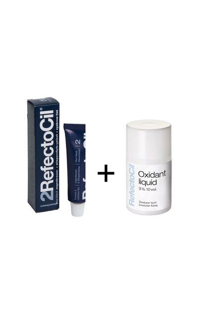 Blue Black Eyebrow Dye and Liquid Oxidant