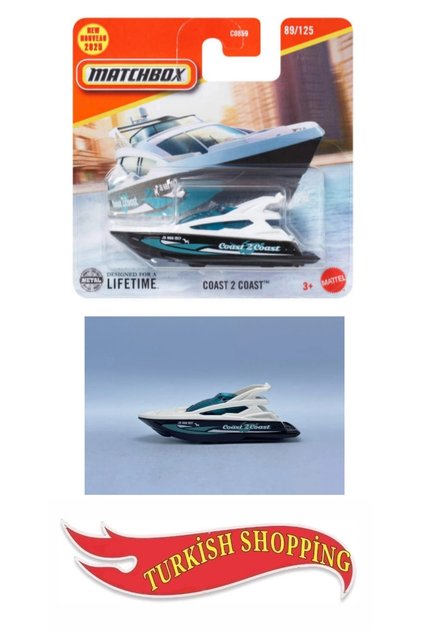 Matchbox 1:64 Ölçek Coast 2 Coast Yat