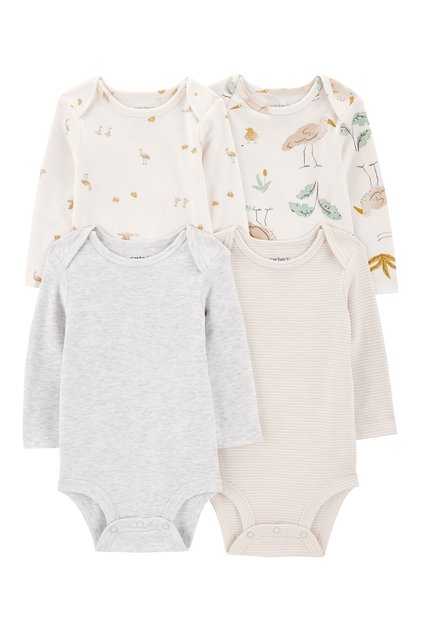 Baby Long Sleeve 4-Piece Bodysuit