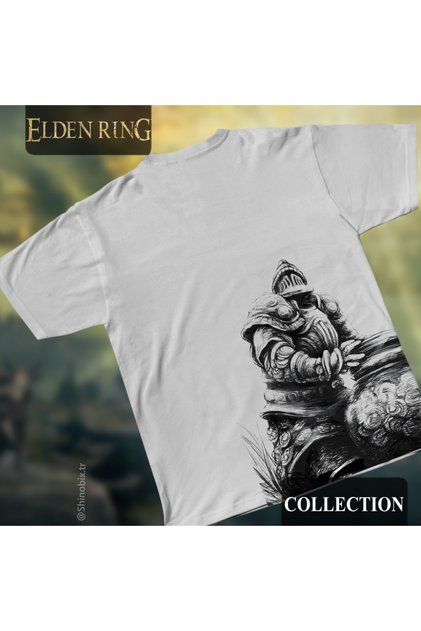 Elden Ring the Tarnished Verdigris Oversize Printed Tshirt